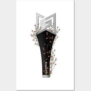 SUPERM Floral Lightstick kpop Posters and Art